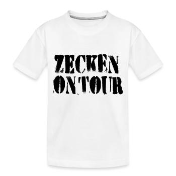 Zecken on tour - Kinder Premium Bio T-Shirt - Weiß - Vorne