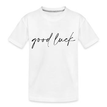 Bonne chance Noir - T-shirt bio Premium Enfant - blanc - Devant
