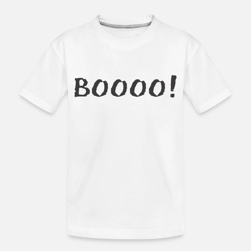BOOOO - Kinder Premium Bio T-Shirt - Weiß