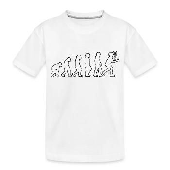 Squash Racquetball-Spieler Racquetball Squashspiel - Kinder Premium Bio T-Shirt - Weiß - Vorne