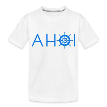 AHOI - Kinder Premium Bio T-Shirt - Weiß - Vorne