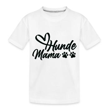 Lustiges Hunde Bild Hundeliebhaber Haustier - Kinder Premium Bio T-Shirt - Weiß - Vorne