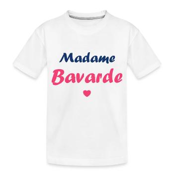 Madame bavarde - T-shirt bio Premium Enfant - blanc - Devant