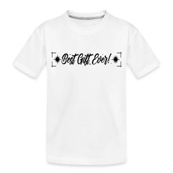 Le meilleur cadeau de tous les temps - T-shirt bio Premium Enfant - blanc - Devant