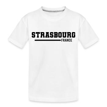 Strasbourg | France - Kids' Premium Organic T-Shirt - white - Front
