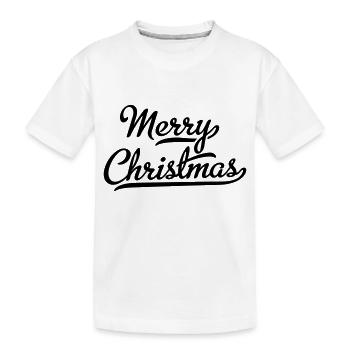 Merry Christmas - Kids' Premium Organic T-Shirt - white - Front