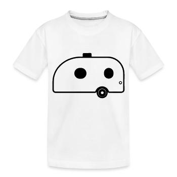 petite caravane - T-shirt bio Premium Enfant - blanc - Devant