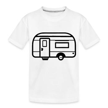 petite caravane - T-shirt bio Premium Enfant - blanc - Devant