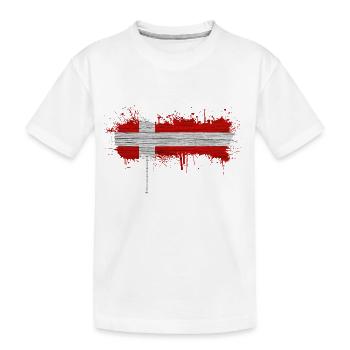 Danemark Europe Drapeau danois symboles nationaux norden - T-shirt bio Premium Enfant - blanc - Devant