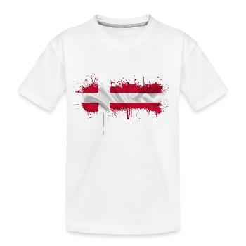 Danemark Europe Drapeau danois symboles nationaux norden - T-shirt bio Premium Enfant - blanc - Devant