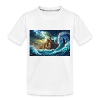 creepy mythical places – doom of Atlantis - Kids' Premium Organic T-Shirt - white - Front