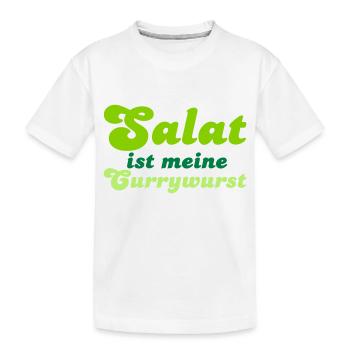 Salat ist meine Currywurst - T-shirt bio Premium Enfant - blanc - Devant
