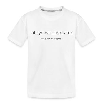 jenecontractepas2 - T-shirt bio Premium Enfant - blanc - Devant