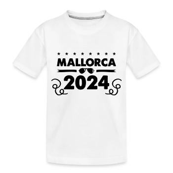 mallorca 2024 - Kinder Premium Bio T-Shirt - Weiß - Vorne