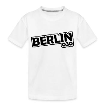 Berlin - 030 - Capitale - Allemagne - Indicatif régional - T-shirt bio Premium Enfant - blanc - Devant