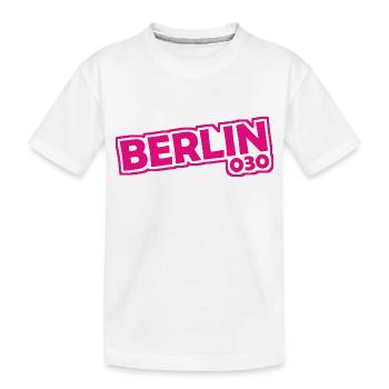 Berlin - 030 - Capitale - Allemagne - Indicatif régional - T-shirt bio Premium Enfant - blanc - Devant
