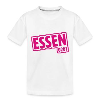 Essen - 0201 - Indicatif régional - Slogan - T-shirt bio Premium Enfant - blanc - Devant