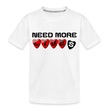 Il a besoin de plus de vies - T-shirt bio Premium Enfant - blanc - Devant