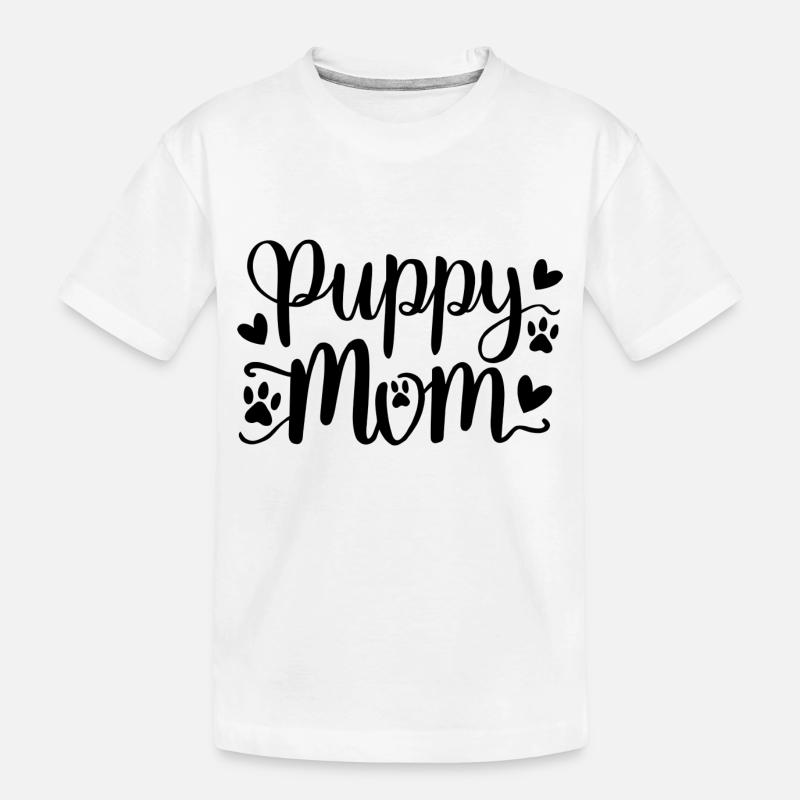 Welpe Hund - Kinder Premium Bio T-Shirt - Weiß