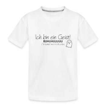 Ich bin ein Geist - Du kannst mich nicht sehen! - Kinder Premium Bio T-Shirt - Weiß - Vorne