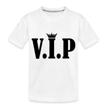 vip crown - Kinder Premium Bio T-Shirt - Weiß - Vorne