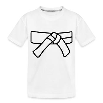 ceinture - T-shirt bio Premium Enfant - blanc - Devant