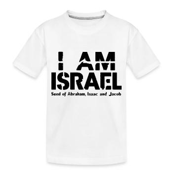 Hebräisches Erbe: Israel, Nachkommen Abrahams - Kinder Premium Bio T-Shirt - Weiß - Vorne