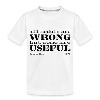 Tous les modèles sont faux mais certains sont utiles - T-shirt bio Premium Enfant - blanc - Devant