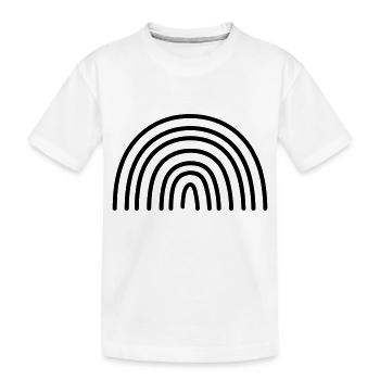 Arc en ciel - T-shirt bio Premium Enfant - blanc - Devant