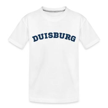 Duisburg - Kinder Premium Bio T-Shirt - Weiß - Vorne