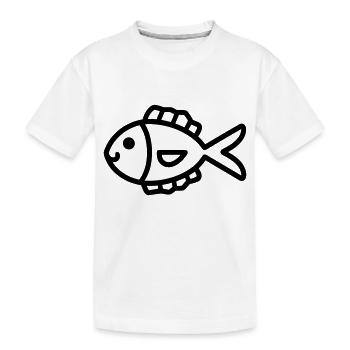 poisson - T-shirt bio Premium Enfant - blanc - Devant