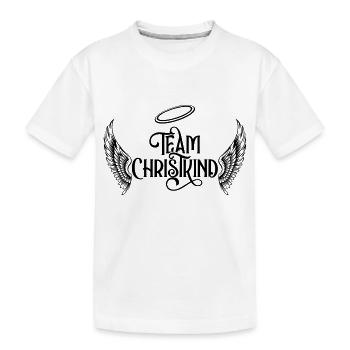 Team Christkind Heilig Abend Kostüm Familie - Kinder Premium Bio T-Shirt - Weiß - Vorne