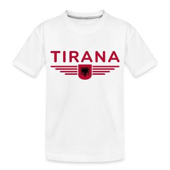 Tirana Design – Au cœur de l’Albanie - T-shirt bio Premium Enfant - blanc - Devant