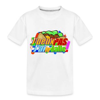 J'peux pas j'ai la dalle ! - T-shirt bio Premium Enfant - blanc - Devant