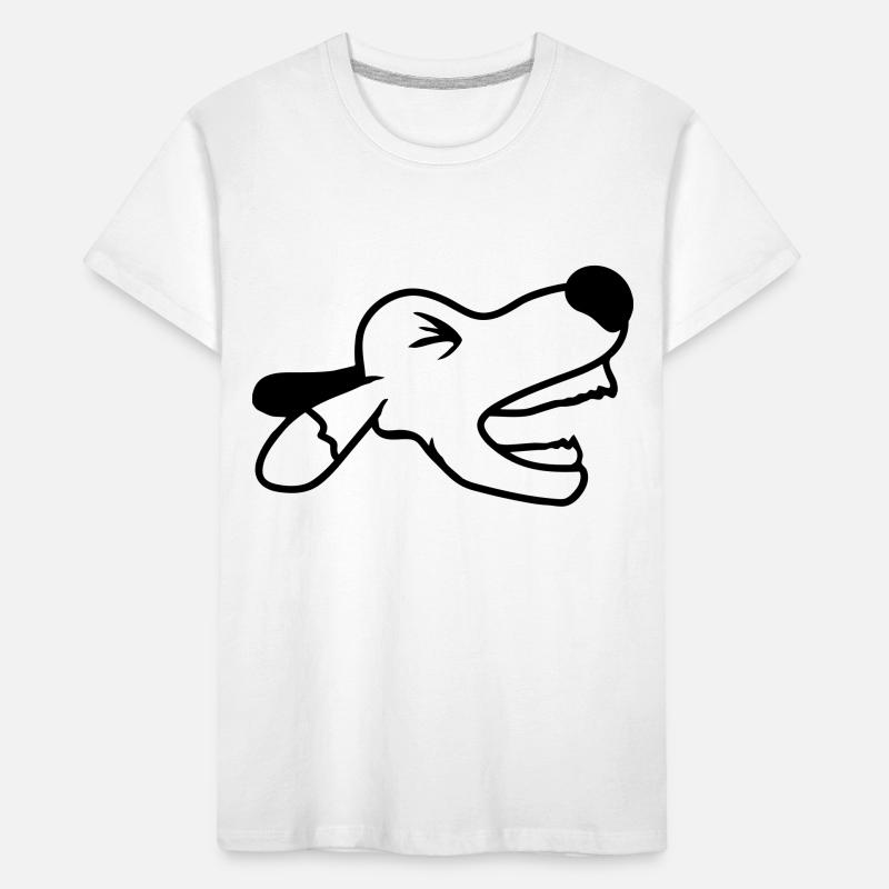 Dog, angry, biting, , barking, barking, loud, yapping Kids' Premium Organic T-Shirt