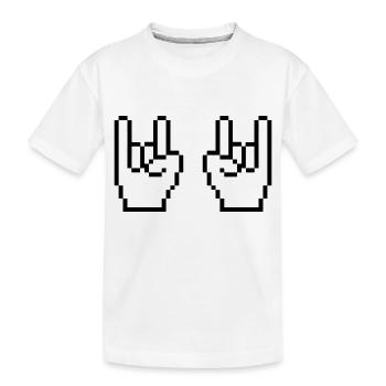 Aiguilles Rock Pixel - T-shirt bio Premium Enfant - blanc - Devant