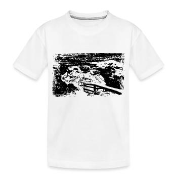 Chemin vers la mer - T-shirt bio Premium Enfant - blanc - Devant