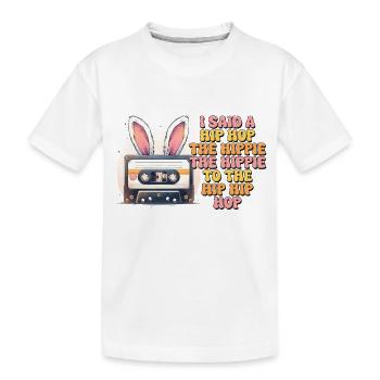 Ostern Osterhase Ostern Ostern Sonntag Osterei Frühling - Kinder Premium Bio T-Shirt - Weiß - Vorne