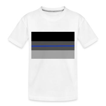 Shadow Deutschlandflagge blueline - Kinder Premium Bio T-Shirt - Weiß - Vorne