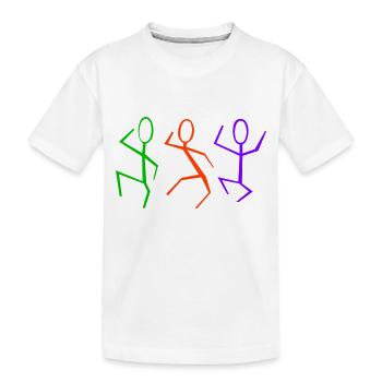 3 danseurs - T-shirt bio Premium Enfant - blanc - Devant