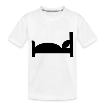 Bett - Kinder Premium Bio T-Shirt - Weiß - Vorne