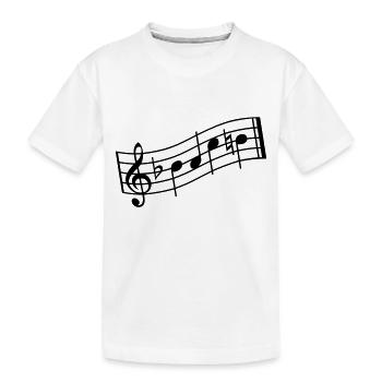 bach - Kinder Premium Bio T-Shirt - Weiß - Vorne