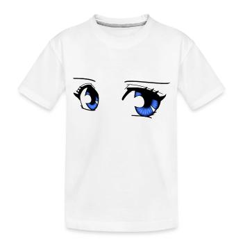Mangaeyes - Kinder Premium Bio T-Shirt - Weiß - Vorne