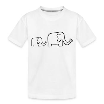 familie - Kinder Premium Bio T-Shirt - Weiß - Vorne