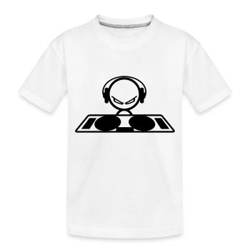 DJ - T-shirt bio Premium Enfant - blanc - Devant