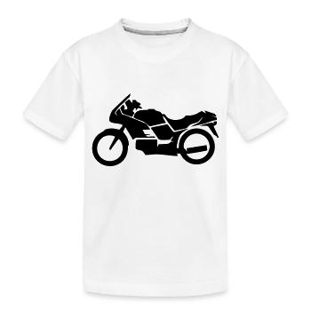 Motorrad, Motorräder - Kinder Premium Bio T-Shirt - Weiß - Vorne