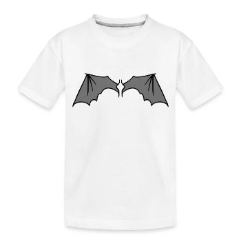 batwings_grey - T-shirt bio Premium Enfant - blanc - Devant