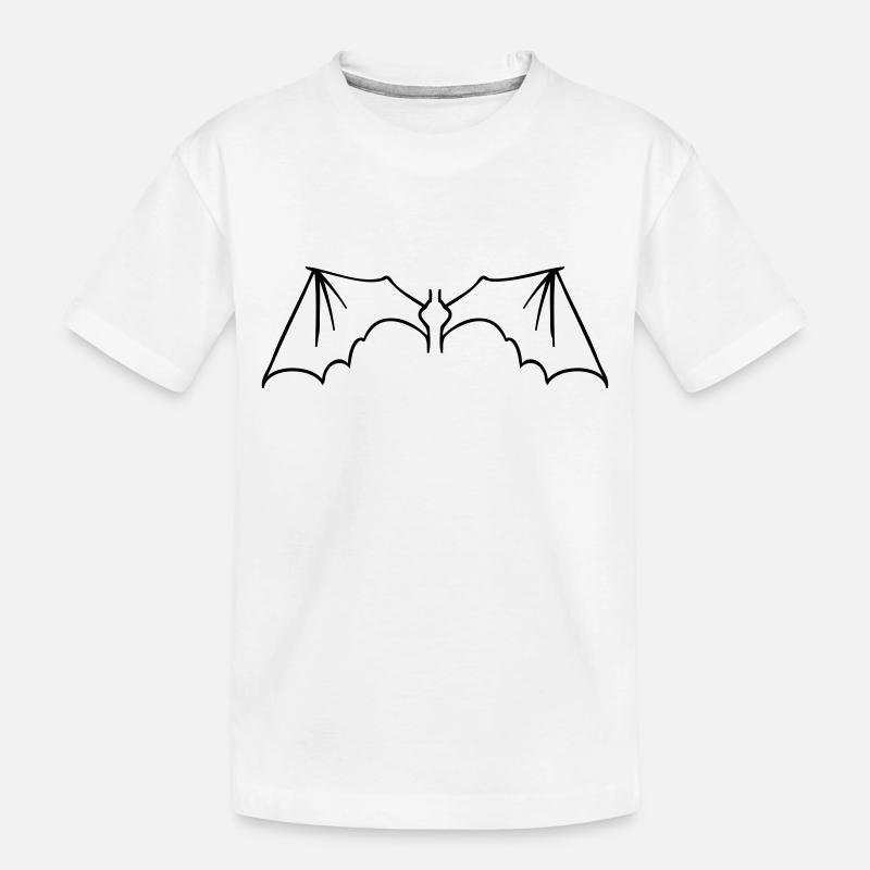 batwings_onecolor - Kinder Premium Bio T-Shirt - Weiß