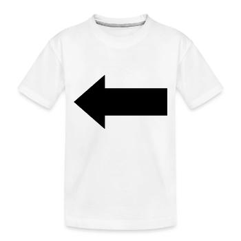 arrow - Kids' Premium Organic T-Shirt - white - Front
