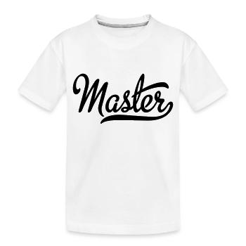 master - Kids' Premium Organic T-Shirt - white - Front